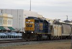 CSX 6031 leads train Y122 to the yard